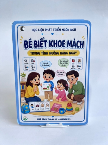 Flashcard dạy bé khoe mách khổ A6