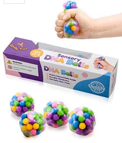 Bóng bóp tay màu sắc