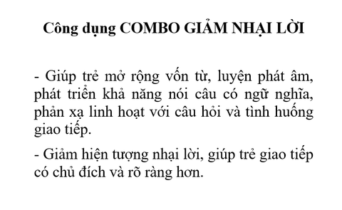 Combo giảm nhại lời