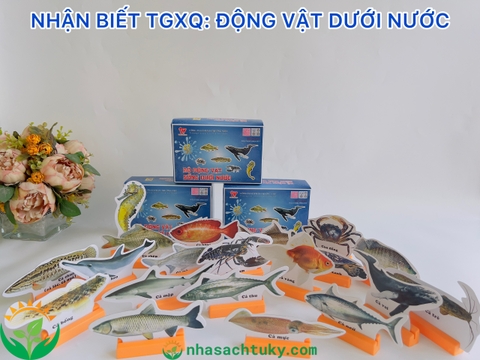Mô hình 20 con vật giấy (dưới nước)