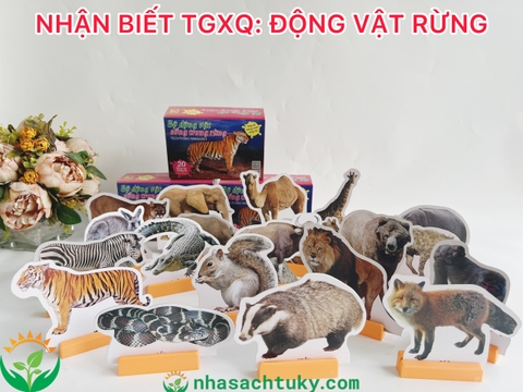 Mô hình 20 con vật giấy (rừng)