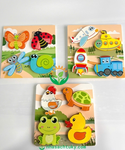 Tranh gỗ nổi 3D 18x18cm