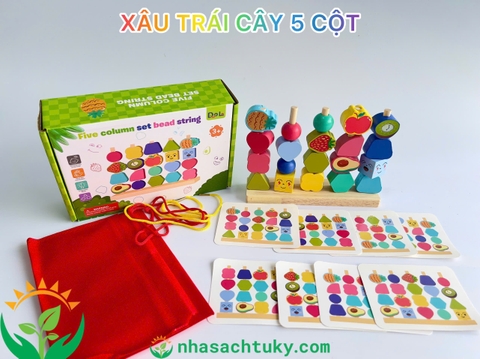 Xâu trái cây 5 cột gỗ