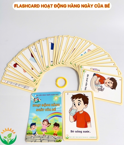 Flashcard Hoạt động hàng ngày của bé A6 CÁN BÓNG