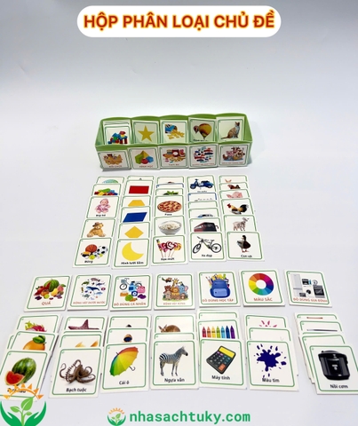 Học liệu phân loại thẻ theo chủ đề (không nắp)