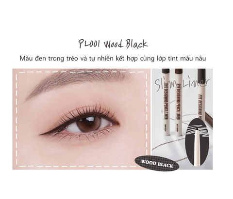 PL001 màu Đen Tuyền - Chì Kẻ Mắt Black Rouge Eye Designing Pencil Liner