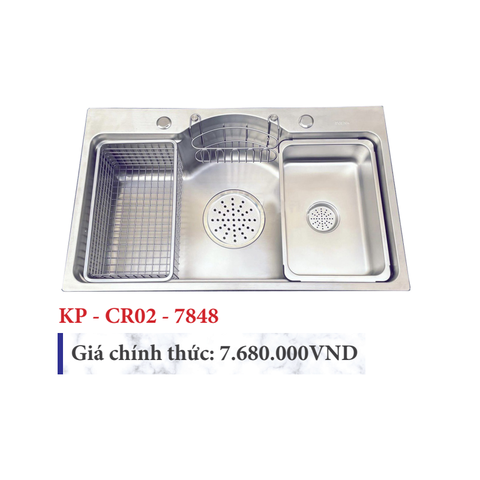 Chậu đơn cao cấp KP - CR02-7848