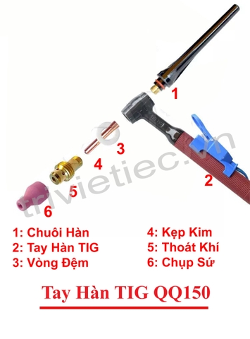 phụ kiện mỏ hàn TIG QQ150