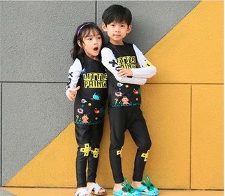 Bộ dài đen tay trắng Litte Price, quần dài rời