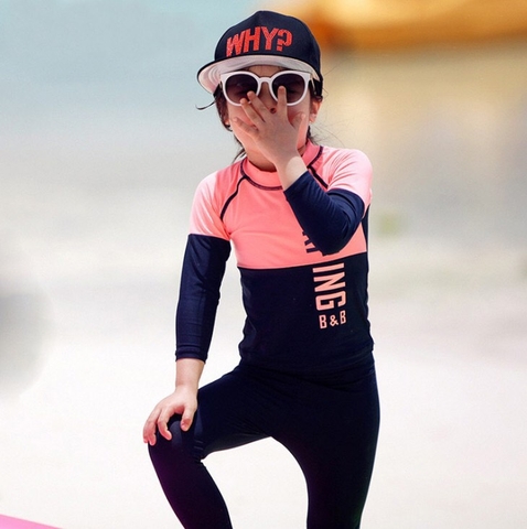Bộ bơi dài Hồng than, quần rời dài SURFING
