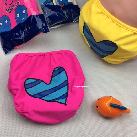 Quần bỉm bơi Ocean Fry- màu hồng (1-3 tuổi)