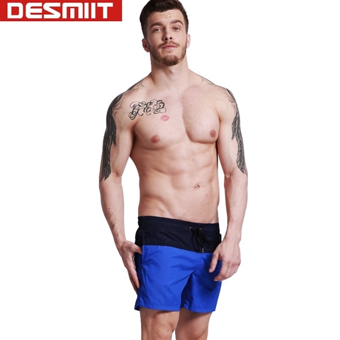 Quần bơi nam Desmiit Than-xanh G304
