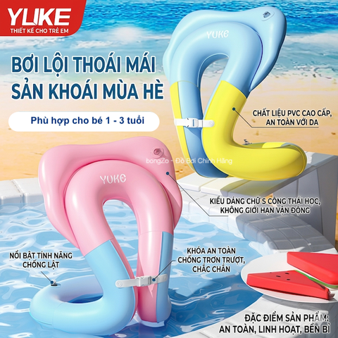 Phao bơi trẻ em chống lật, đỡ tay ngực, an toàn dưới nước