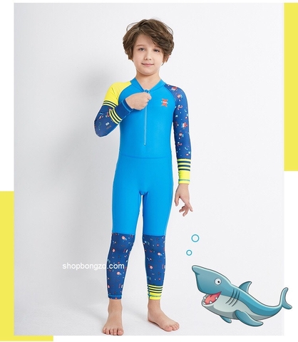 Bộ bơi dài liền, màu xanh LS18822 - Dive & Sail
