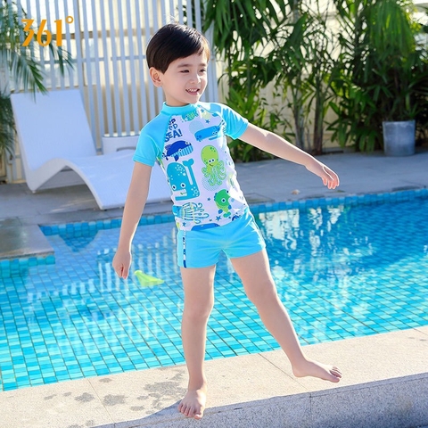 Bộ bơi bé trai cộc rời Xanh bạch tuộc, 361 (SLY195002)