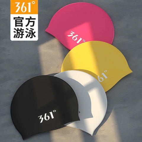 Mũ bơi 361 silicone chống nước, size lớn phù hợp cả vòng đầu to, bơi lội và thi đấu tập luyện