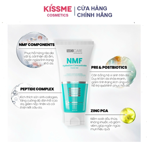 Gel Dưỡng MD Care NMF Hydration Concentration Facial Gel Kiểm Soát Dầu 50ml
