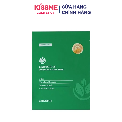 Mặt Nạ Dưỡng Da Dầu Mụn Caryophy Portulaca Mask Sheet 22g