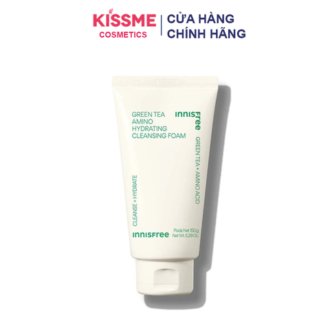 Sữa rửa mặt trà xanh Innisfree Green Tea Hydrating Amino Acid 150g