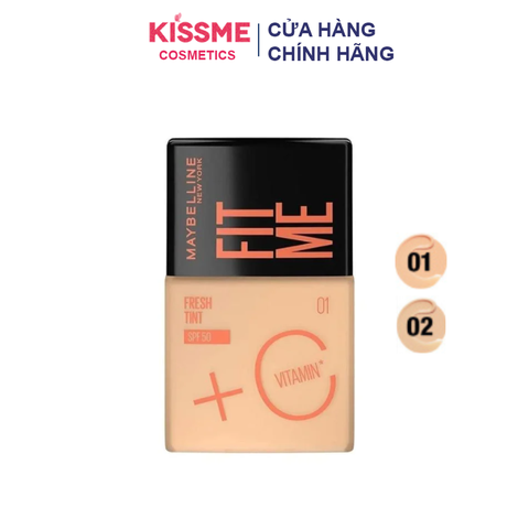 Kem Nền Tươi Mướt Maybelline New York Fit Me Fresh Tint C SPF50/PA+++