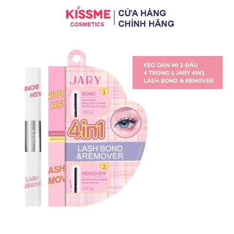 Keo Dán Mi 2 Đầu 4 Trong 1 Jary 4in1 Lash Bond & Remover