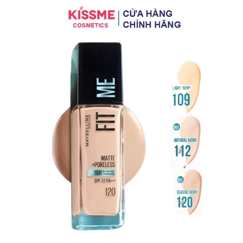 Kem Nền Maybelline Fit Me Matte Poreless Foundation SPF22