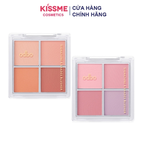 Phấn Má 4 Ô Odbo Signature 4 Shades Blusher