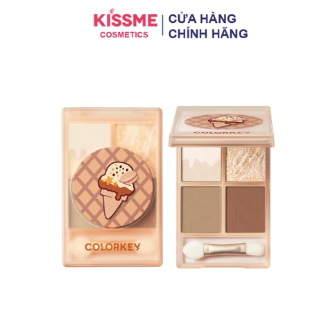 Phấn Mắt 4 Ô Colorkey Four Colour Eyeshadow Icecream