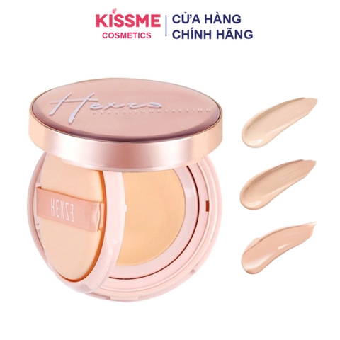 Phấn nước mỏng nhẹ, lâu trôi HEXZE Long Lasting Cushion 15g (tặng lõi thay thế)
