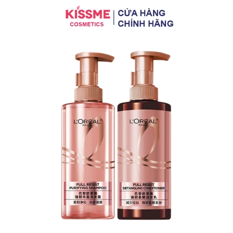 Bộ dầu gội xả L’oreal Paris Elseve Full Resist Anti Hair Fall Shampoo 440ml