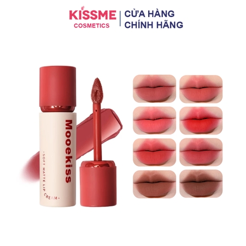 Son Kem Bùn Mịn Lì Mooekiss Nắp Đỏ