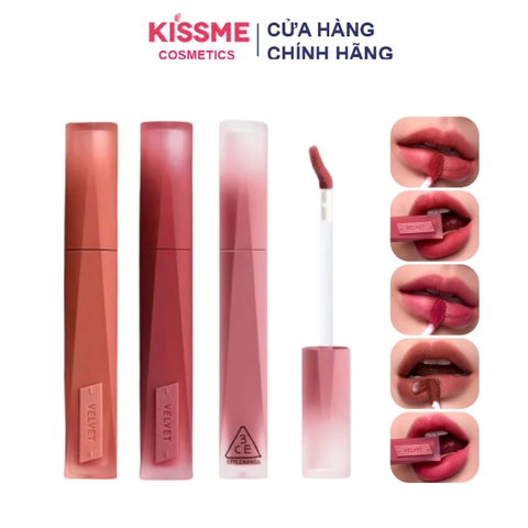 Son Kem Lì 3CE Nhung Lì Velvet Lip Tint Plush