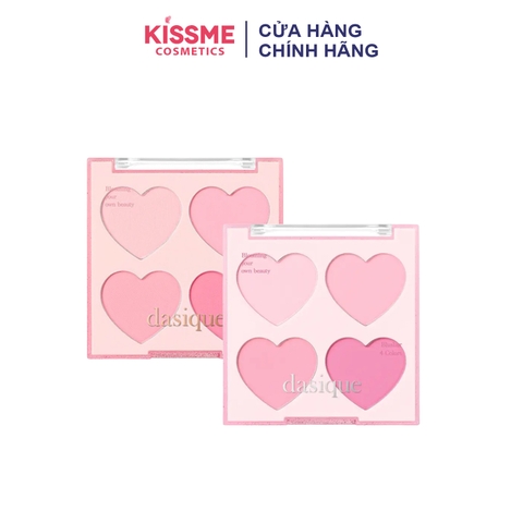 Phấn Má Hồng 4 Ô Dasique Sweet Heart Collection Blending Mood Cheek