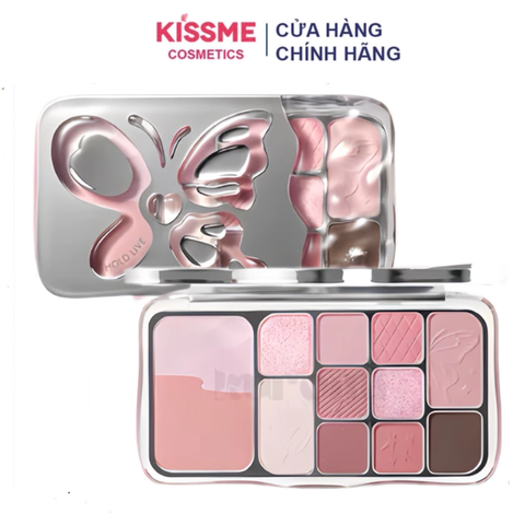 Phấn mắt 12 màu Hold Live tone hồng đa năng Mist Butterfly Shadow