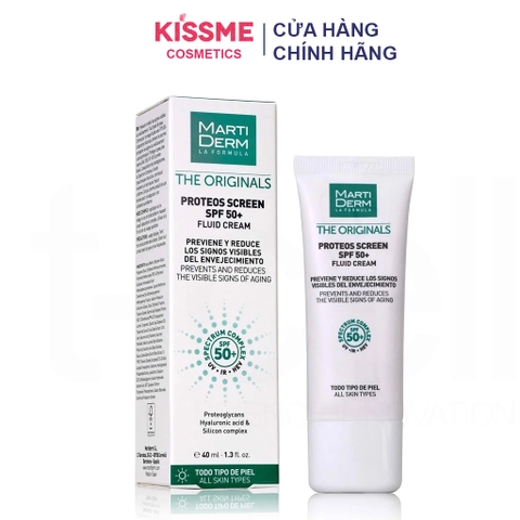 (Hàng nhập khẩu) Kem Chống Nắng MartiDerm The Originals Proteos Screen SPF50+ Fluid Cream 40ml