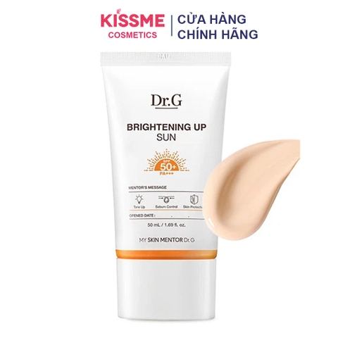 Kem chống nắng da dầu nâng tone DrG Brightening Up Sun+ SPF50+ PA+++ 50ml