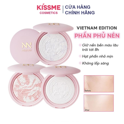 Phấn phủ kiềm dầu, nâng tone Menow