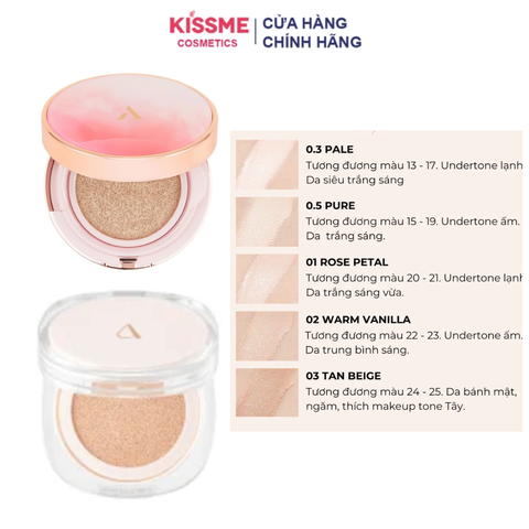 Phấn nước che phủ tốt Aperire Day Dream Cover Cushion SPF50+ PA++++
