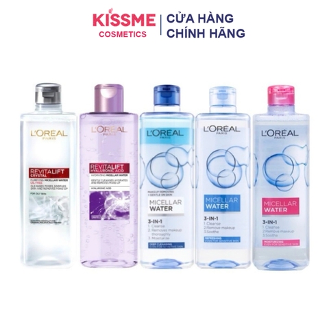 Nước Tẩy Trang L'Oreal Paris 3-In-1 Micellar Water 400ml