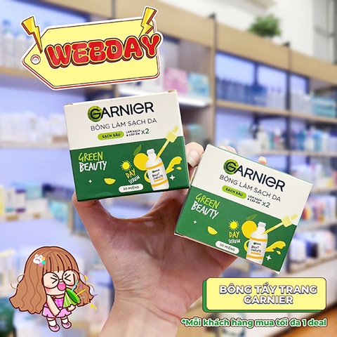 Bông Tẩy Trang Garnier Hộp 30 Miếng