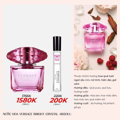 Nước hoa Versace Bright Crystal Absolu Eau De Parfum