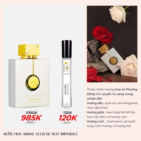 Nước hoa Armaf Club De nuit White Imperiale
