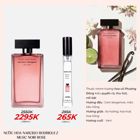 Nước Hoa Narciso Rodriguez For Her Musc Noir Rose