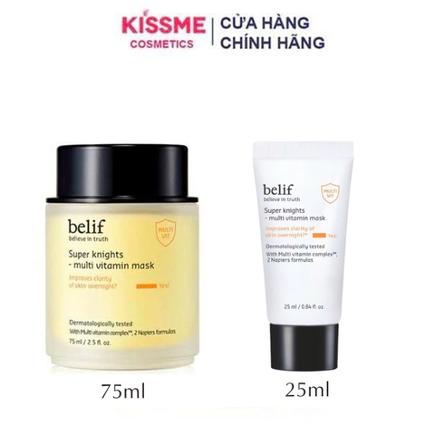 (Hàng công ty) Mặt Nạ Ngủ Dưỡng Sáng Da Belif Super Knight Multi Vitamin Mask 75ml