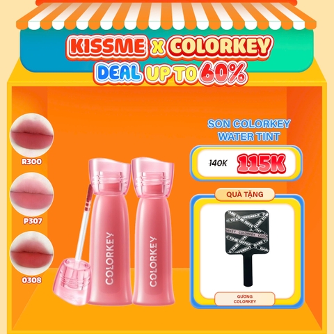 Son Kem Lì Colorkey Siêu Mịn Môi Soft Matte Water Tint