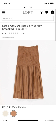 Chân Váy Midi Loft Chấm Bi