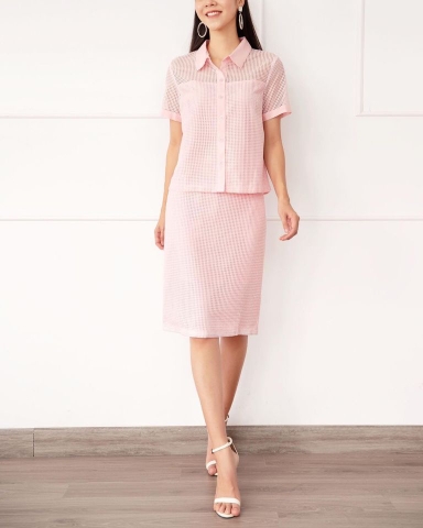 Sét Áo Và Váy Ren Banana