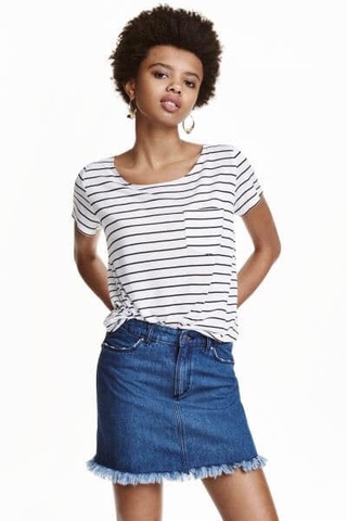 Áo thun kẻ ngang H&M