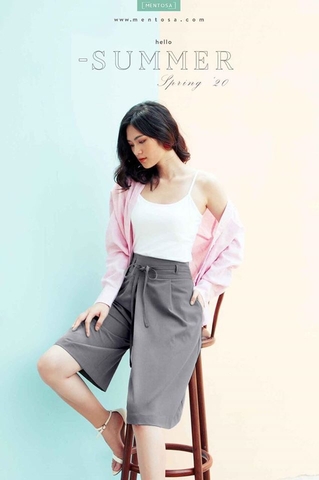 Quần culottes nữ dáng lửng ống rộng QCS0233  Thời trang công sở KK  Fashion