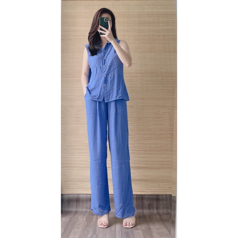 Bộ Đũi Nhăn Zara